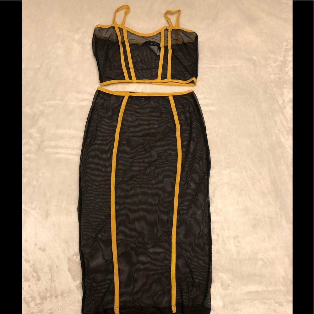 2 piece sheer set